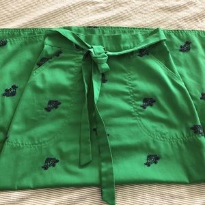 Vintage wrap embroidered turtle skirt